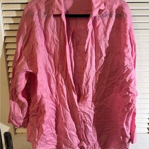 L*Space Pink Button Down Shirt
